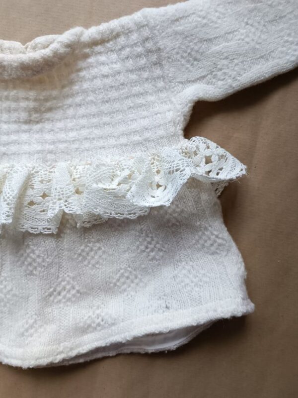 robe petite fille hiver en laine et dentelle taille 3 mois